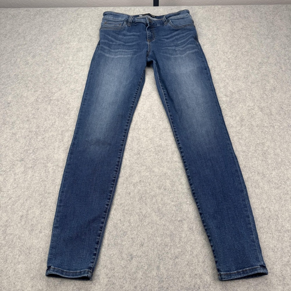 KUT From The Kloth Mia Toothpick Skinny Jeans Womens 8 30x30 Blue Mid Rise